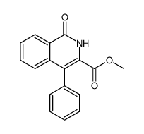 3-carbossimetil-4-fenil-1,2-diidro-1-ossiisochinolina结构式