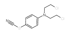 Thiocyanic acid,4-[bis(2-chloroethyl)amino]phenyl ester structure