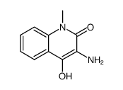 2(1H)-Quinolinone,3-amino-4-hydroxy-1-methyl- Structure