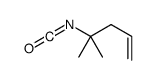4-isocyanato-4-methylpent-1-ene结构式