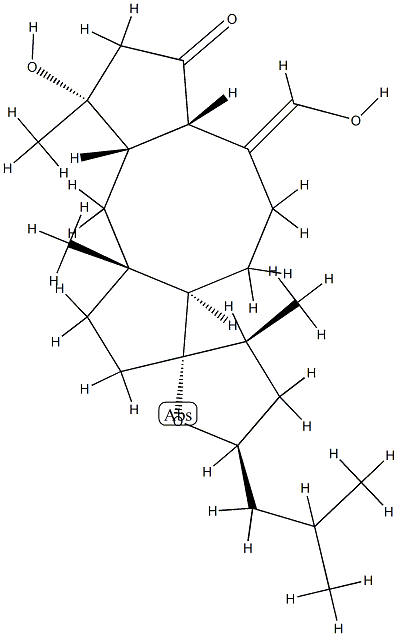 (7Z,18R)-14,18-Epoxy-3,25-dihydroxyophiobol-7(25)-en-5-one structure