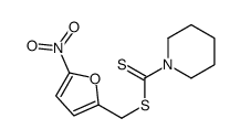 (5-nitrofuran-2-yl)methyl piperidine-1-carbodithioate Structure