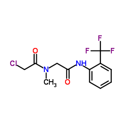 2-CHLORO-N-METHYL-N-(2-OXO-2-[[2-(TRIFLUOROMETHYL)PHENYL]AMINO]ETHYL)ACETAMIDE Structure