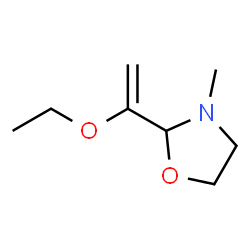 Oxazolidine, 2-(1-ethoxyethenyl)-3-methyl- (9CI)结构式