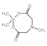 4H-1,3,6,2-Dioxazastannocine-4,8(5H)-dione, dihydro- 2,2-dimethyl-结构式