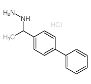 1-(4-phenylphenyl)ethylhydrazine structure
