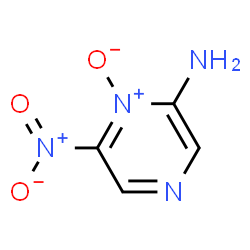 2-Pyrazinamine, 6-nitro-, 1-oxide (9CI) structure