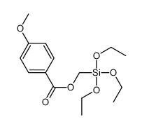 triethoxysilylmethyl 4-methoxybenzoate结构式
