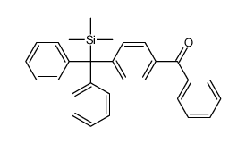 [4-[diphenyl(trimethylsilyl)methyl]phenyl]-phenylmethanone结构式