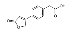 2-[4-(5-oxo-2H-furan-3-yl)phenyl]acetic acid结构式