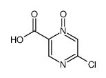 5-chloro-2-pyrazinecarboxylic acid 1-oxide Structure
