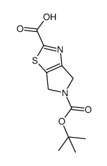 5-(tert-butoxycarbonyl)-5,6-dihydro-4H-pyrrolo[3,4-d]thiazole-2-carboxylic acid结构式