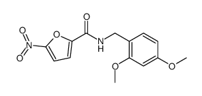 N-[(2,4-dimethoxyphenyl)methyl]-5-nitrofuran-2-carboxamide结构式
