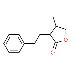 2(3H)-Furanone,dihydro-4-methyl-3-(2-phenylethyl)-(9CI) structure