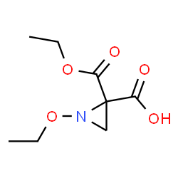 2,2-Aziridinedicarboxylicacid,1-ethoxy-,monoethylester(9CI) Structure