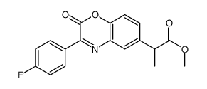 methyl 2-[3-(4-fluorophenyl)-2-oxo-1,4-benzoxazin-6-yl]propanoate Structure