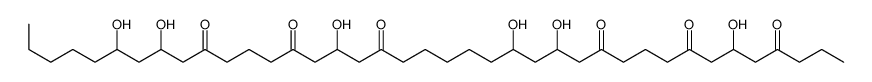 6,14,16,24,32,34-Hexahydroxy-4,8,12,22,26,30-nonatriacontanehexone结构式