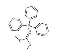 [Bis(methylthio)vinyliden]triphenylphosphorane Structure