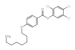 4'-正辛氧基苯甲酸-2,4,5-三氯苯酯结构式