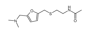 5-[[(2-acetamidoethyl)thio]methyl]-N,N-dimethyl-2-furanmethanamine结构式