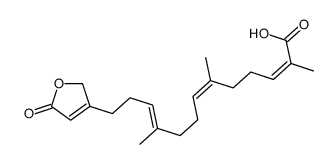 2,6,10-trimethyl-13-(5-oxo-2H-furan-3-yl)trideca-2,6,10-trienoic acid结构式