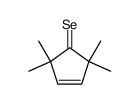 2,2,5,5-tetramethylcyclopent-3-ene-1-selone Structure