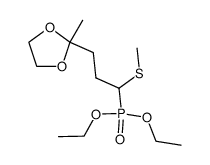 diethyl (3-(2-methyl-1,3-dioxolan-2-yl)-1-(methylthio)propyl)phosphonate Structure