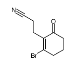 3-(2-bromo-6-oxocyclohex-1-en-1-yl)propanenitrile Structure