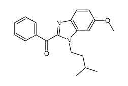 [6-methoxy-1-(3-methylbutyl)benzimidazol-2-yl]-phenylmethanone Structure