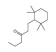 1-(2,2,6,6-tetramethylcyclohexyl)hexan-3-one Structure