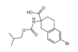 6-bromo-2-isobutoxycarbonylamino-1,2,3,4-tetrahydro-naphthalene-2-carboxylic acid结构式