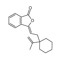 3-[2-(1-Isopropenyl-cyclohexyl)-eth-(Z)-ylidene]-3H-isobenzofuran-1-one Structure