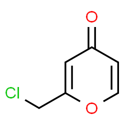 4H-Pyran-4-one,2-(chloromethyl)-(9CI)结构式