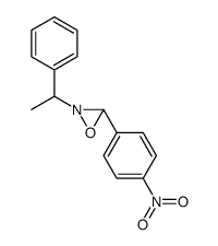 3-(4-nitrophenyl)-2-(1-phenylethyl)-1,2-oxaziridine结构式