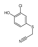 2-(3-chloro-4-hydroxyphenyl)sulfanylacetonitrile结构式