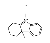 1,2,3,4-tetrahydro-4a,9-dimethyl-4aH-carbazolium iodide结构式