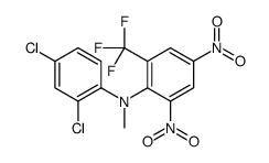 N-(2,4-dichlorophenyl)-N-methyl-2,4-dinitro-6-(trifluoromethyl)aniline结构式