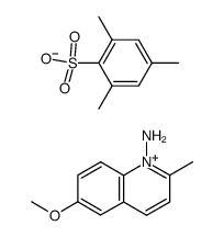 1-amino-6-methoxy-2-methylquinolin-1-ium 2,4,6-trimethylbenzenesulfonate Structure