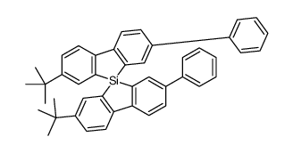 3,3'-ditert-butyl-7,7'-diphenyl-5,5'-spirobi[benzo[b][1]benzosilole]结构式