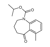 Isopropyl 6-methyl-5-oxo-2,3,4,5-tetrahydro-1H-1-benzazepine-1-ca rboxylate结构式