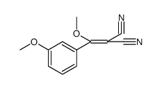 METHOXY(3-METHOXYPHENYL)METHYLENE]PROPANEDINITRILE结构式