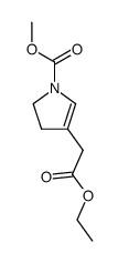 ethyl 1-methoxycarbonyl-2-pyrroline-3-acetate Structure