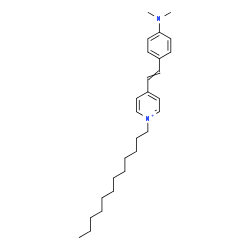 4-(4-dimethylaminostyryl)-1-dodecylpyridinium结构式