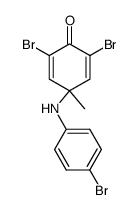 2,6-dibromo-4-(4-bromo-anilino)-4-methyl-cyclohexa-2,5-dienone Structure