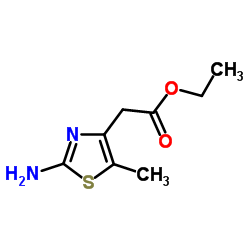 ethyl 2-(2-amino-5-methylthiazol-4-yl)acetate structure