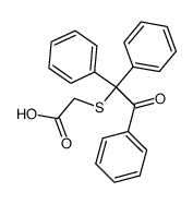 (2-oxo-1,1,2-triphenyl-ethylsulfanyl)-acetic acid结构式