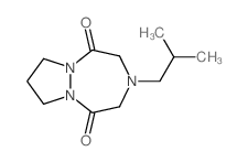 4-(2-methylpropyl)-1,4,7-triazabicyclo[5.3.0]decane-2,6-dione结构式