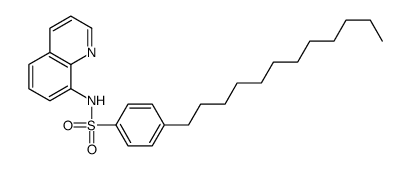 4-dodecyl-N-quinolin-8-ylbenzenesulfonamide结构式