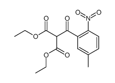 (5-methyl-2-nitro-benzoyl)-malonic acid diethyl ester结构式