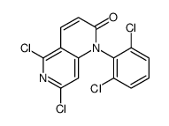 5,7-dichloro-1-(2,6-dichlorophenyl)-1,6-naphthyridin-2-one结构式